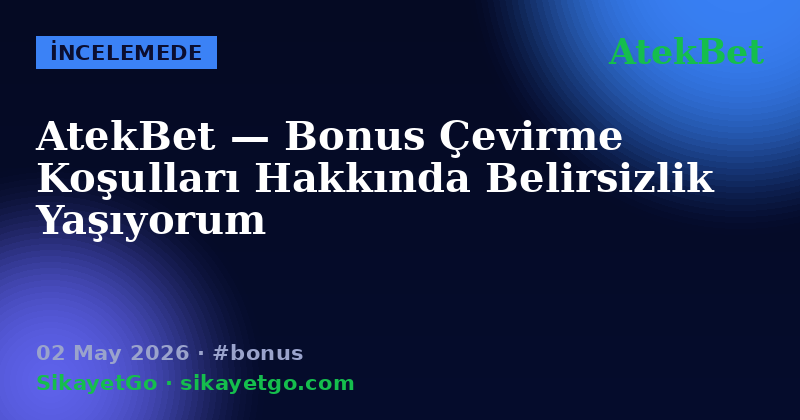 AtekBet — 02 May 2026
