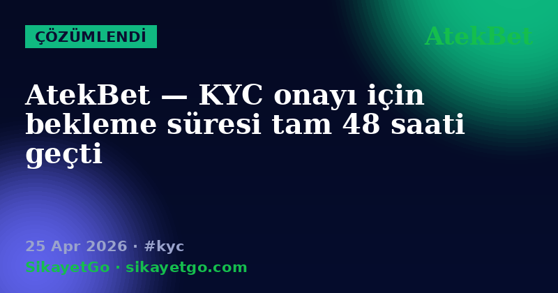 AtekBet — 25 Apr 2026