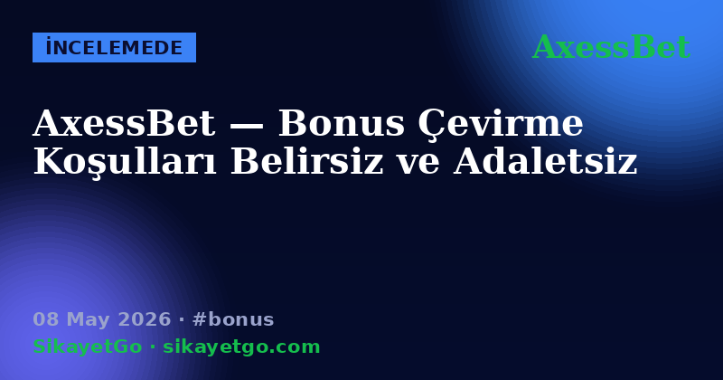 AxessBet — 08 May 2026