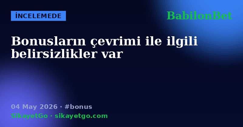 BabilonBet — 04 May 2026