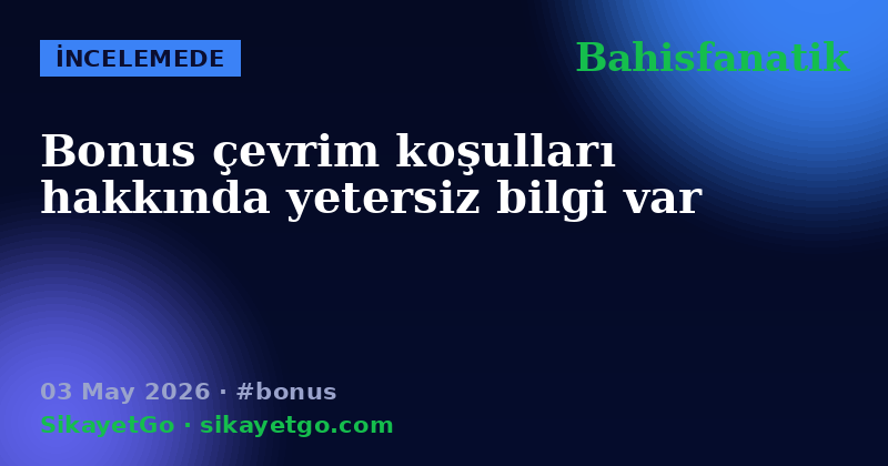 Bahisfanatik — 03 May 2026