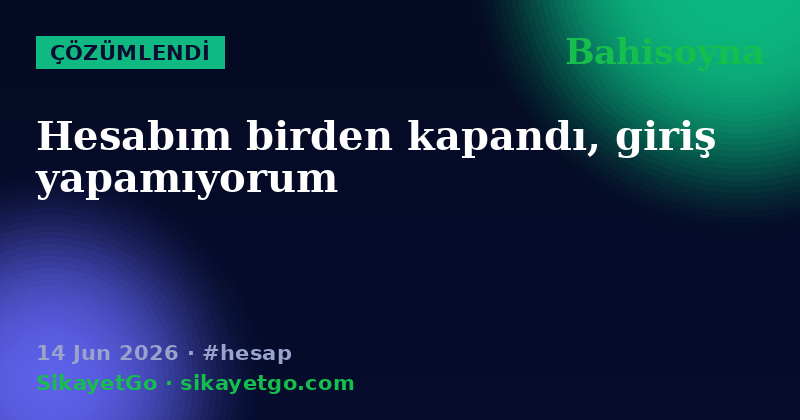 Bahisoyna — 14 Jun 2026