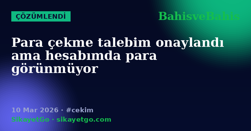 BahisveBahis — 10 Mar 2026