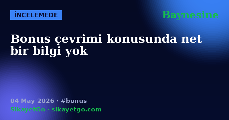 Baynesine — 04 May 2026