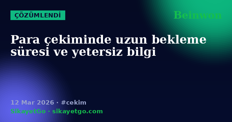 Beinwon — 12 Mar 2026