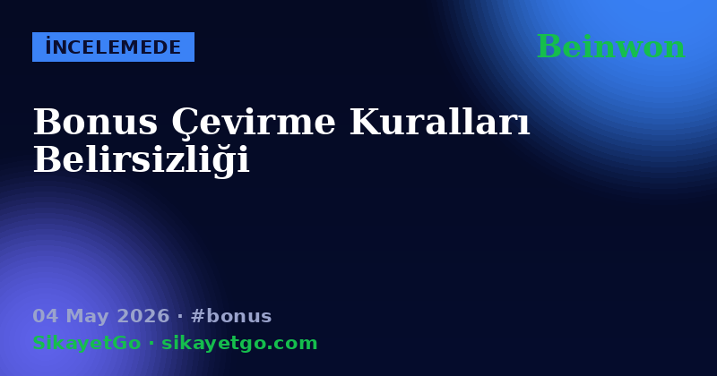 Beinwon — 04 May 2026