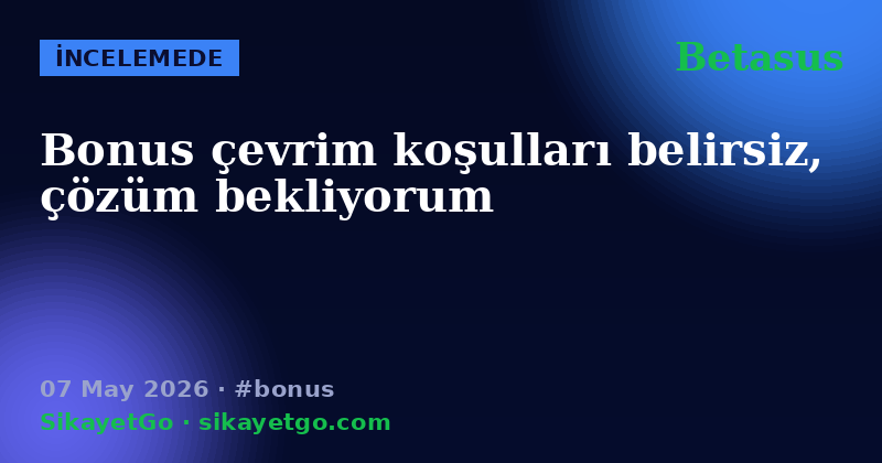 Betasus — 07 May 2026