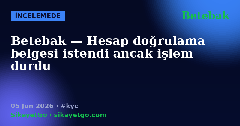 Betebak — 05 Jun 2026