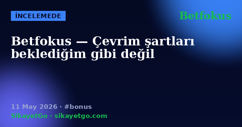 Betfokus — 11 May 2026