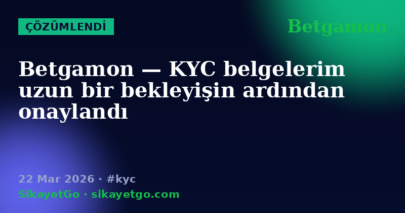 Betgamon — 22 Mar 2026