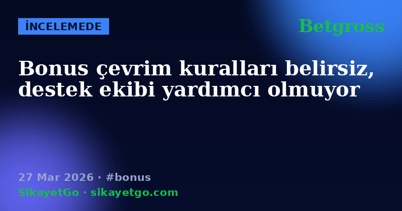 Betgross — 27 Mar 2026