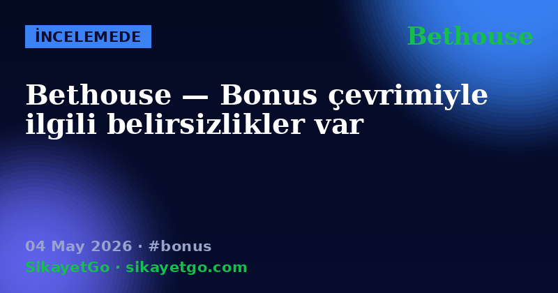 Bethouse — 04 May 2026