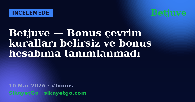 Betjuve — 10 Mar 2026