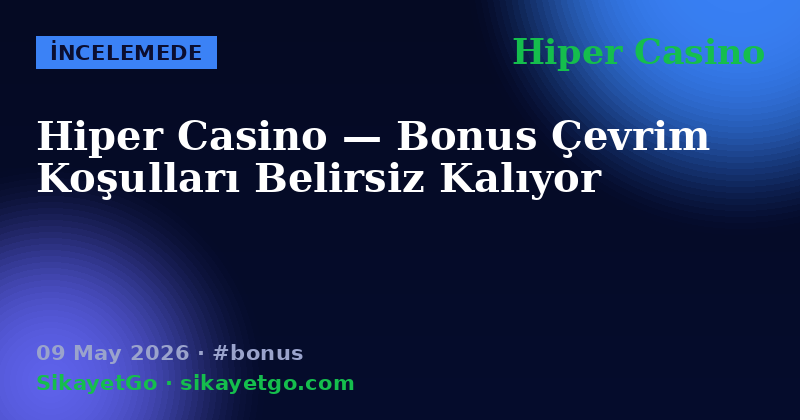Hiper Casino — 09 May 2026