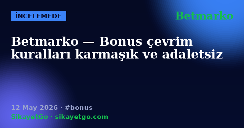 Betmarko — 12 May 2026
