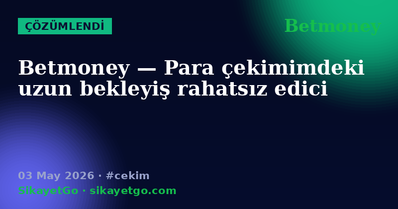 Betmoney — 03 May 2026