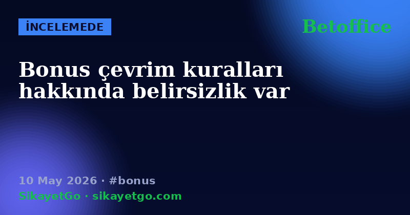 Betoffice — 10 May 2026