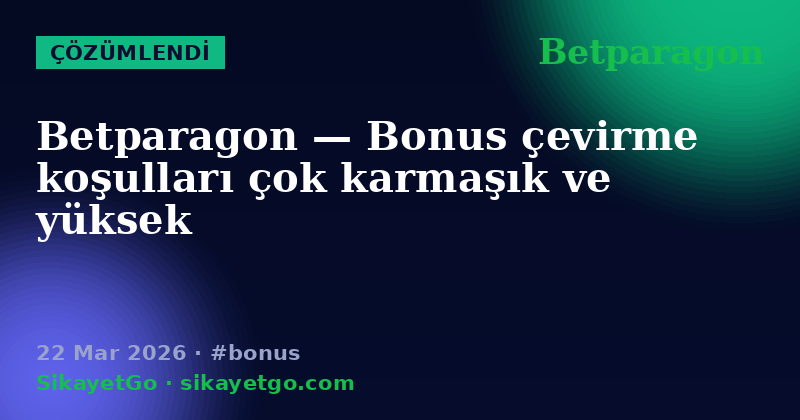 Betparagon — 22 Mar 2026