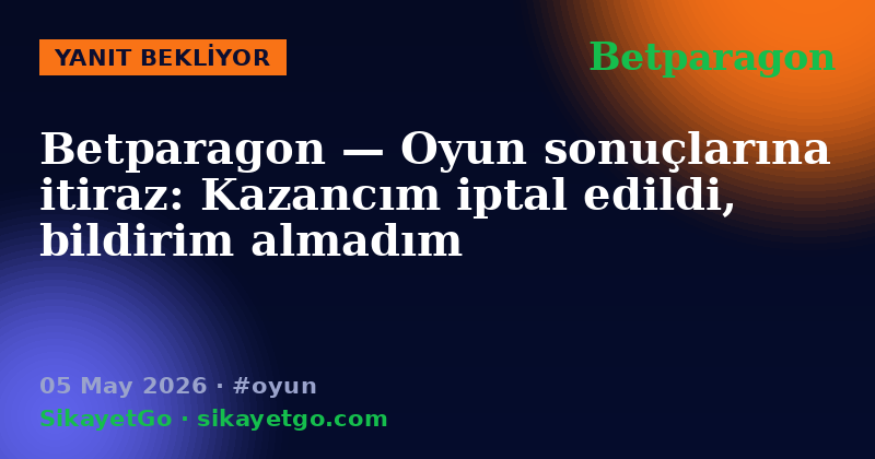 Betparagon — 05 May 2026