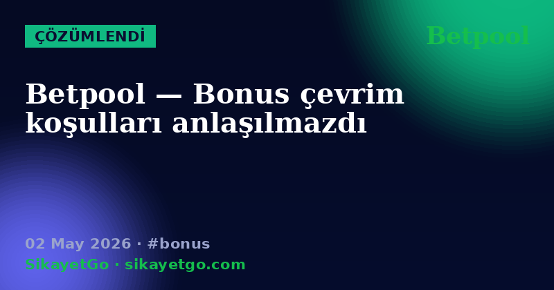 Betpool — 02 May 2026