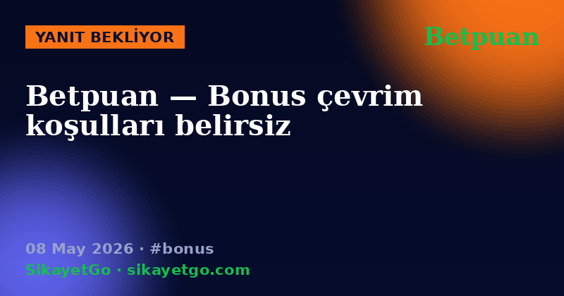 Betpuan — 08 May 2026
