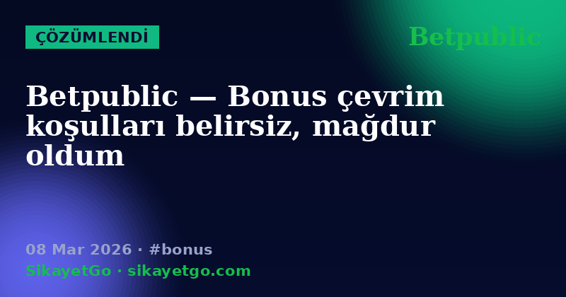 Betpublic — 08 Mar 2026