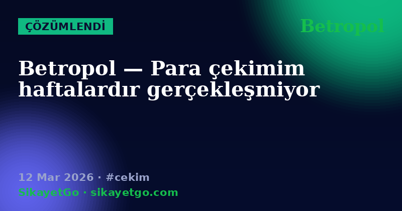 Betropol — 12 Mar 2026