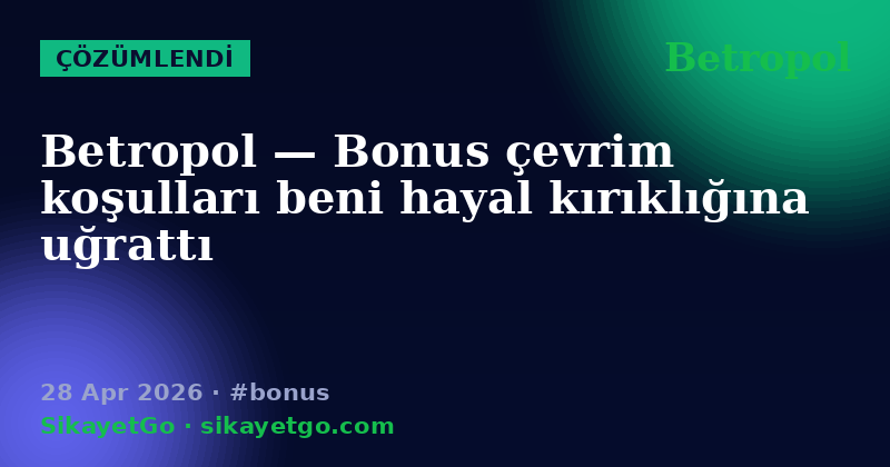 Betropol — 28 Apr 2026