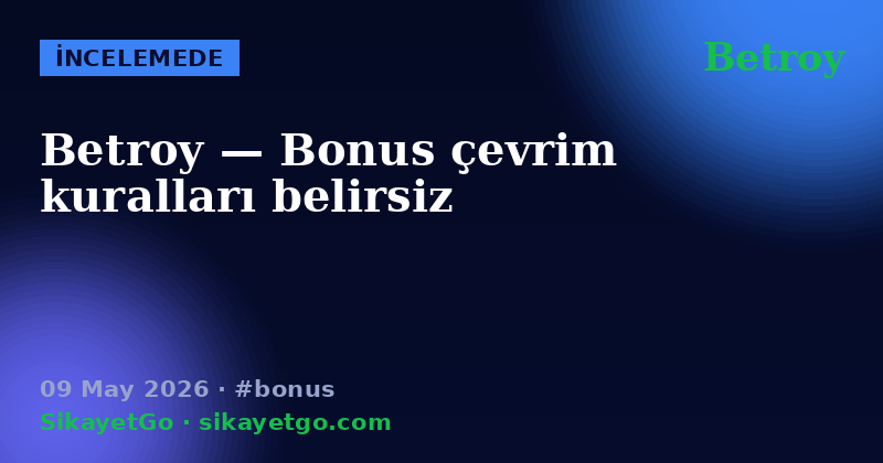 Betroy — 09 May 2026