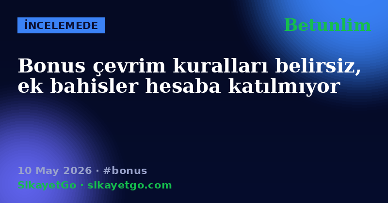 Betunlim — 10 May 2026