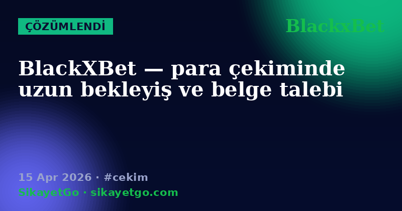 BlackxBet — 15 Apr 2026