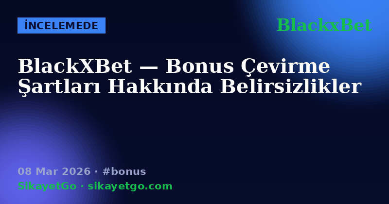 BlackxBet — 08 Mar 2026