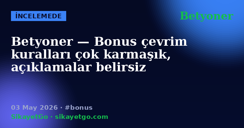 Betyoner — 03 May 2026