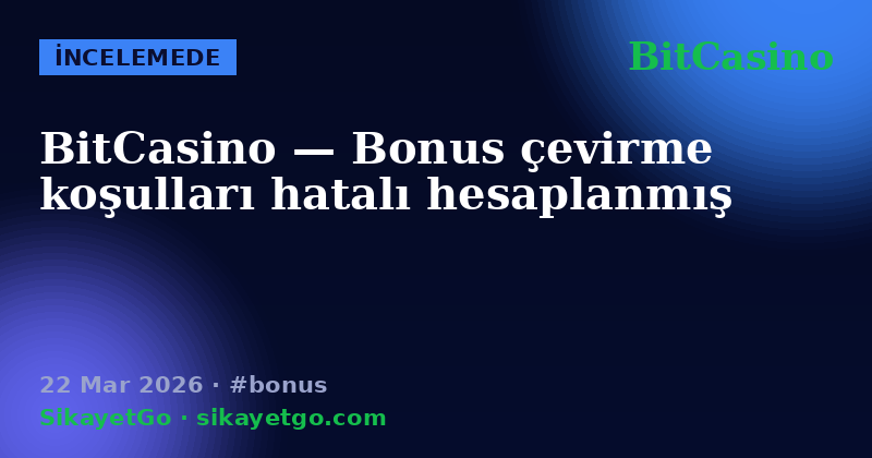 BitCasino — 22 Mar 2026