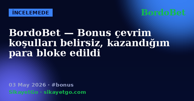 BordoBet — 03 May 2026