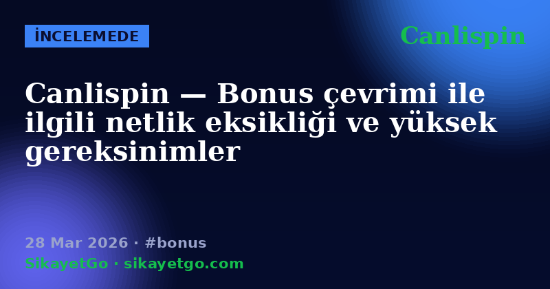 Canlispin — 28 Mar 2026