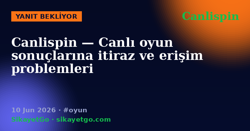 Canlispin — 10 Jun 2026