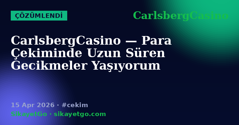 CarlsbergCasino — 15 Apr 2026
