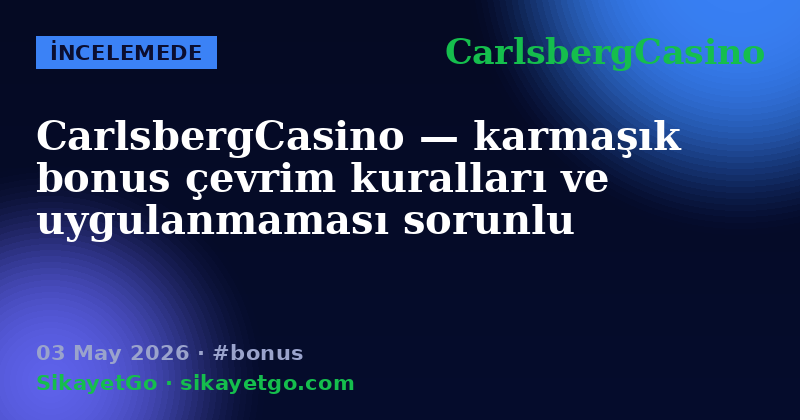 CarlsbergCasino — 03 May 2026