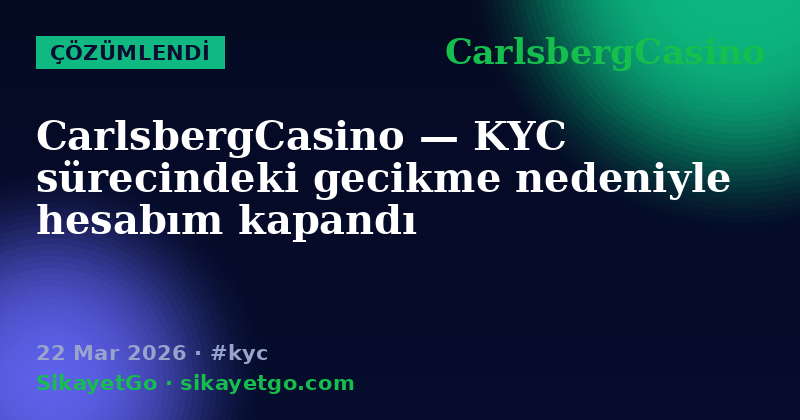 CarlsbergCasino — 22 Mar 2026