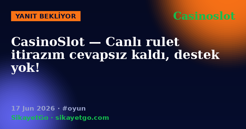 Casinoslot — 17 Jun 2026