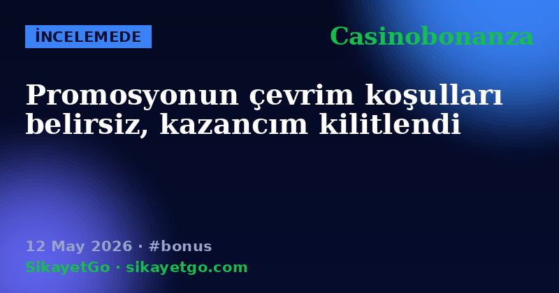 Casinobonanza — 12 May 2026