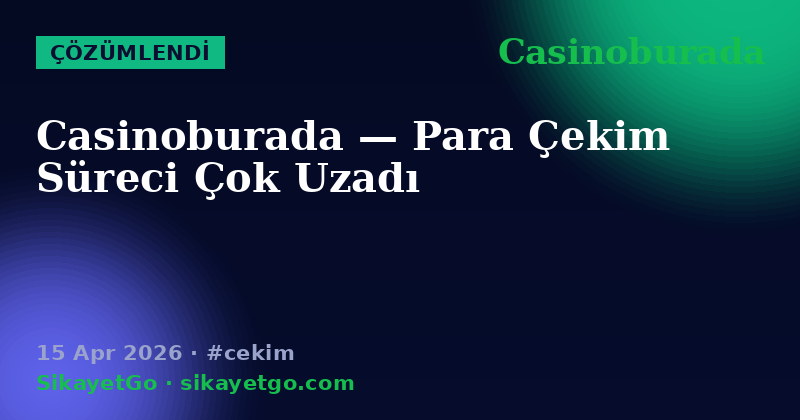 Casinoburada — 15 Apr 2026