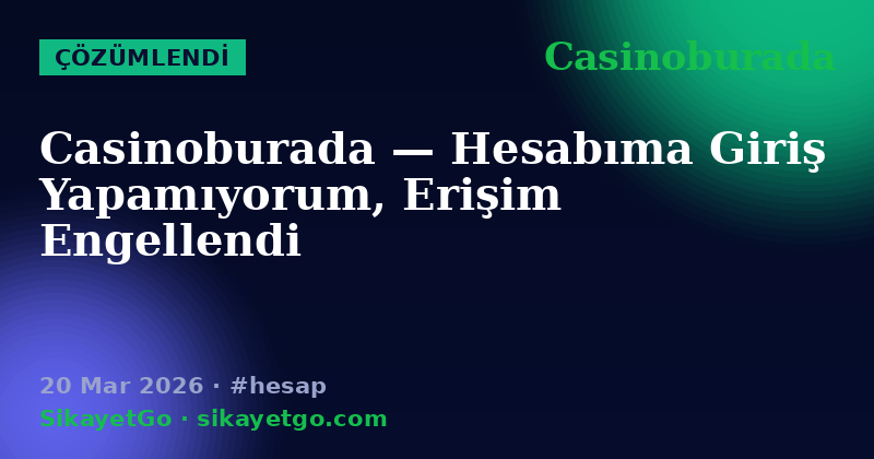 Casinoburada — 20 Mar 2026