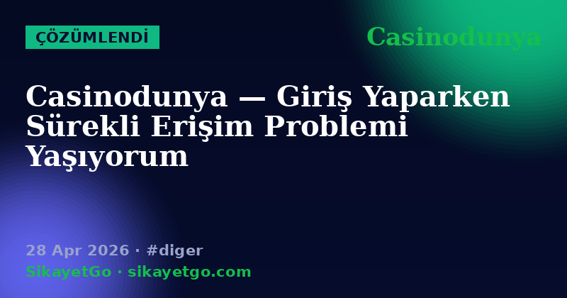 Casinodunya — 28 Apr 2026
