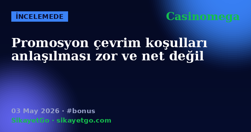Casinomega — 03 May 2026