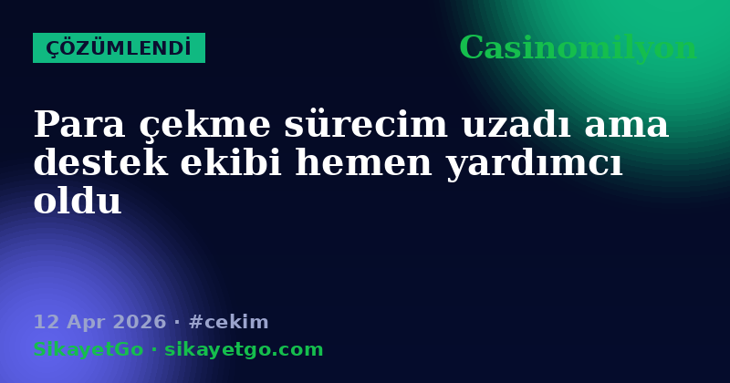 Casinomilyon — 12 Apr 2026