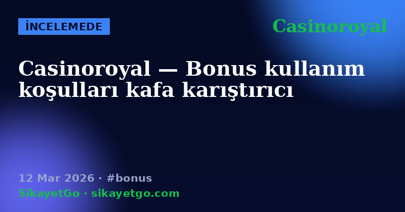 Casinoroyal — 12 Mar 2026