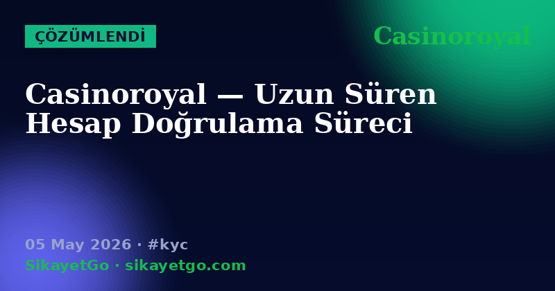 Casinoroyal — 05 May 2026