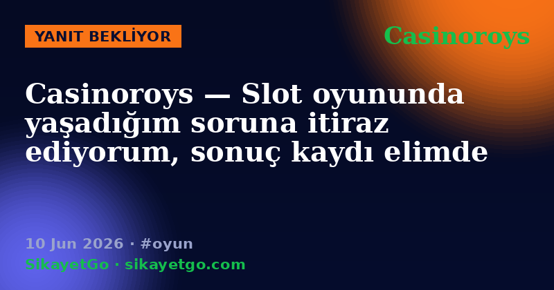 Casinoroys — 10 Jun 2026